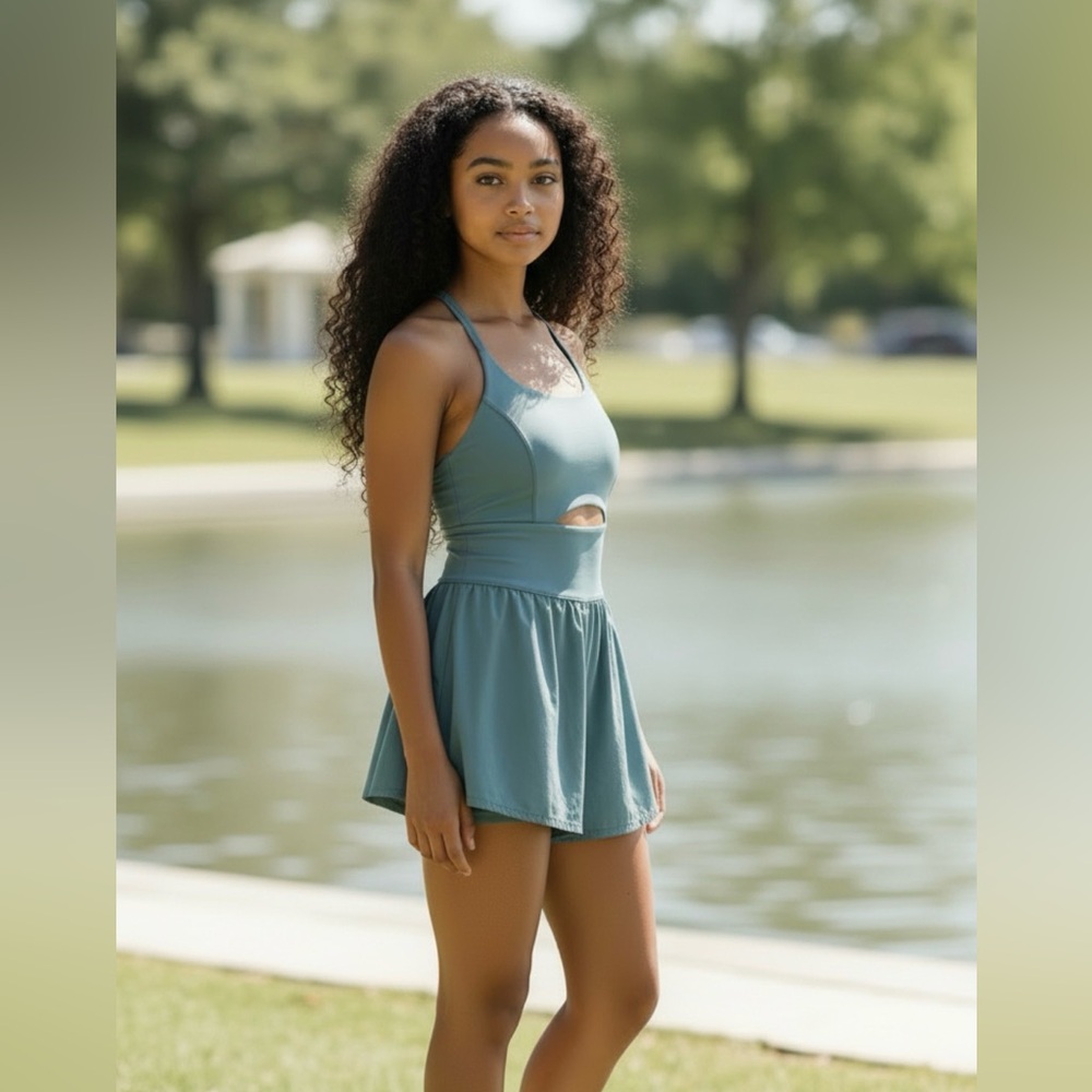 lululemon athletica One Piece in greenish gray